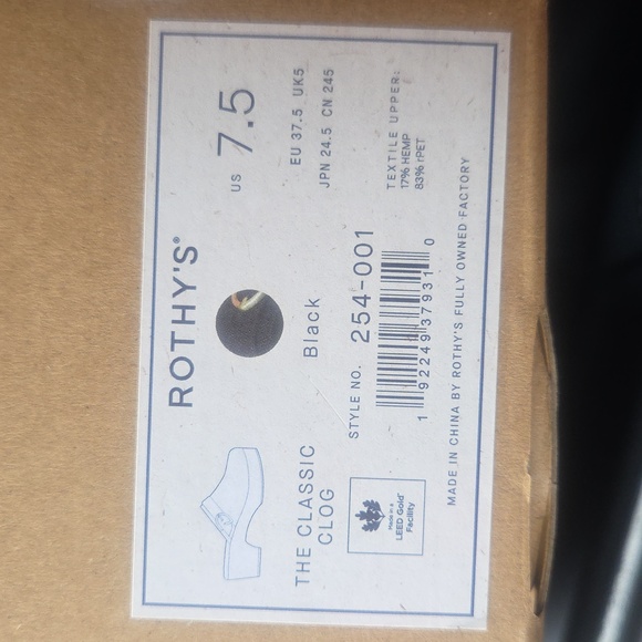 ROTHY'S The Buckle Clog Brown Butternut Women’s US 7.5 EU 37.5 UK 5 New W/ Box - Picture 15 of 15